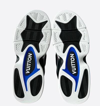 Louis Vuitton Black Blue Trainer 2 Sneaker