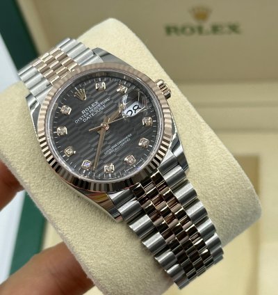 Rolex Datejust 36 126231 Grey Fluted Diamond Jubilee
