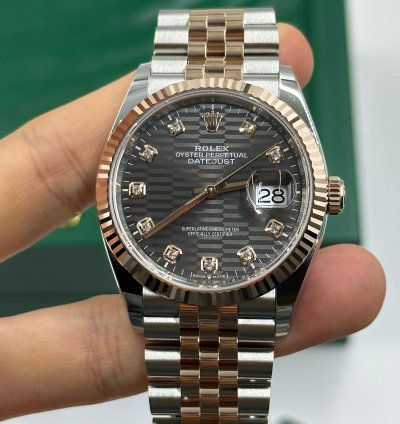 Rolex Datejust 36 126231 Grey Fluted Diamond Jubilee
