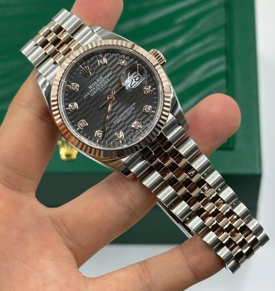 Rolex Datejust 36 126231 Grey Fluted Diamond Jubilee