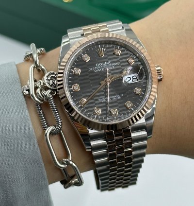 Rolex Datejust 36 126231 Grey Fluted Diamond Jubilee