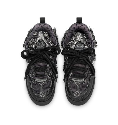 Louis Vuitton Black Skate Sneaker swarovski Crystals