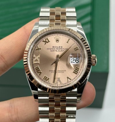 Rolex Datejust 36 126231 Viix Pink Roman Dial Jubilee