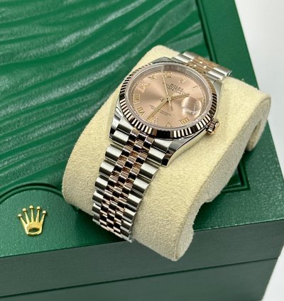 Rolex Datejust 36 126231 Viix Pink Roman Dial Jubilee