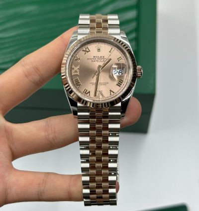 Rolex Datejust 36 126231 Viix Pink Roman Dial Jubilee