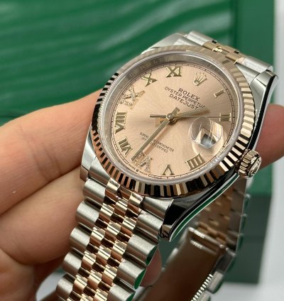 Rolex Datejust 36 126231 Viix Pink Roman Dial Jubilee