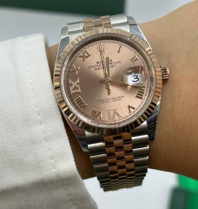 Rolex Datejust 36 126231 Viix Pink Roman Dial Jubilee