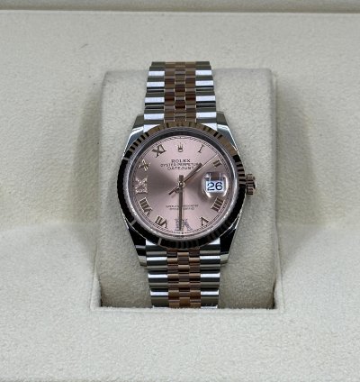 Rolex Datejust 36 126231 Viix Pink Roman Dial Jubilee