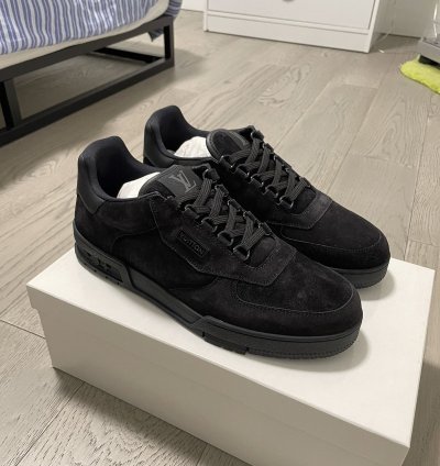 Louis Vuitton Black Suede Trainers