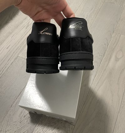 Louis Vuitton Black Suede Trainers