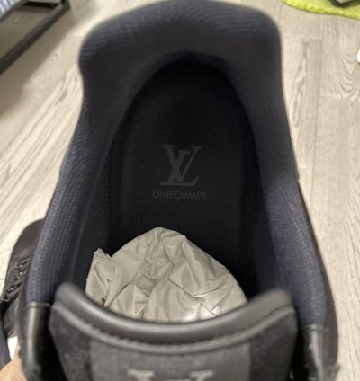 Louis Vuitton Black Suede Trainers