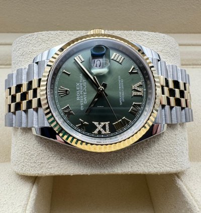 Rolex Datejust 36 126233 Olive Diamond Dial 2025 New