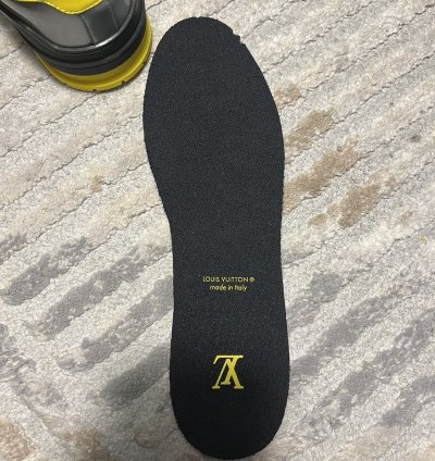 Louis Vuitton Black Yellow Trainer