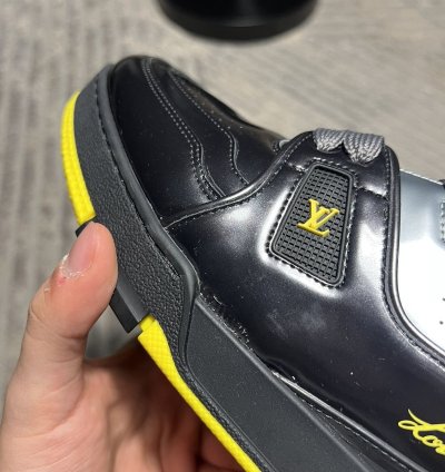 Louis Vuitton Black Yellow Trainer