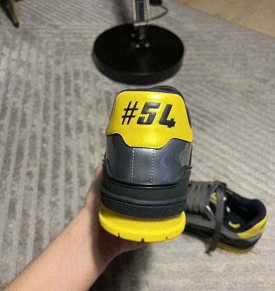 Louis Vuitton Black Yellow Trainer