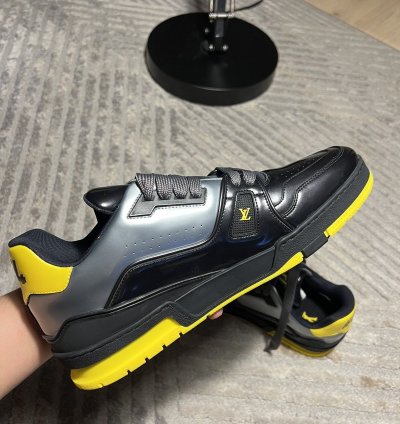 Louis Vuitton Black Yellow Trainer
