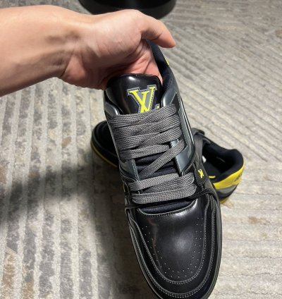 Louis Vuitton Black Yellow Trainer