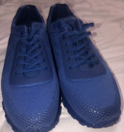 Louis Vuitton Blue Damier Mesh Run Away Sneakers
