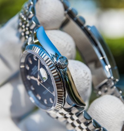 Rolex Datejust 36 126234 - Bright Blue Diamond Set Dial - Jubilee Bracelet