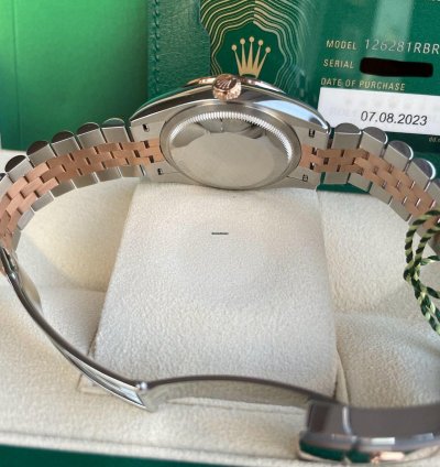 Rolex Datejust 36 126281rbr Palmeras Diamonds Dial Jubilee