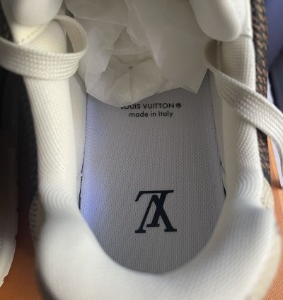 Louis Vuitton Brown Beige Damier Trainer Sneaker