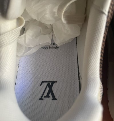 Louis Vuitton Brown Beige Damier Trainer Sneaker