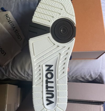 Louis Vuitton Brown Beige Damier Trainer Sneaker