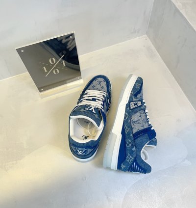 Louis Vuitton Denim Monogram Trainer