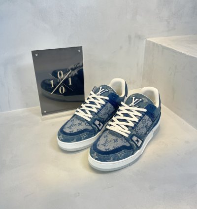 Louis Vuitton Denim Monogram Trainer