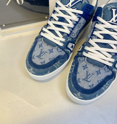 Louis Vuitton Denim Monogram Trainer