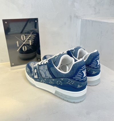 Louis Vuitton Denim Monogram Trainer
