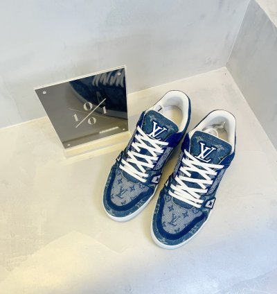 Louis Vuitton Denim Monogram Trainer
