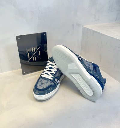 Louis Vuitton Denim Monogram Trainer
