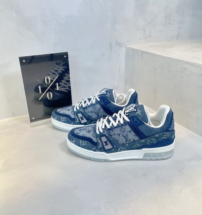 Louis Vuitton Denim Monogram Trainer