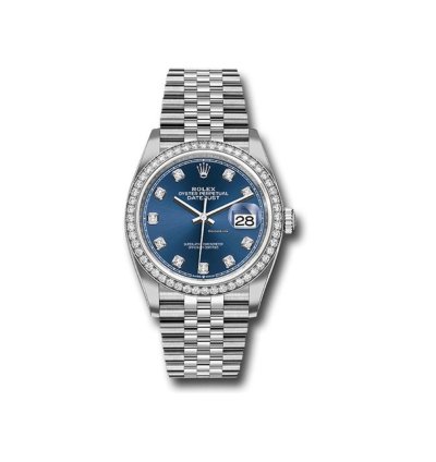 Rolex Datejust 36 126284rbr Blue Diamond Jubilee Bracelet Unworn 2023