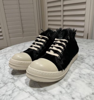 Rick Owens Strobe Low black Fur