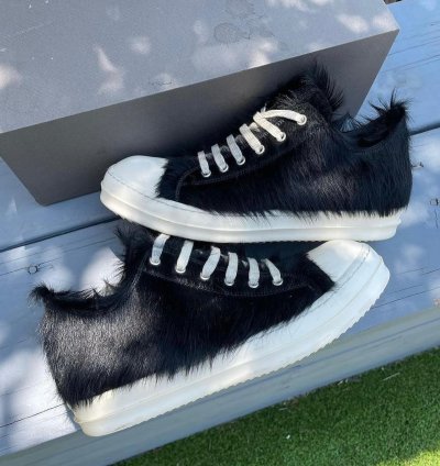 Rick Owens Strobe Low black Fur