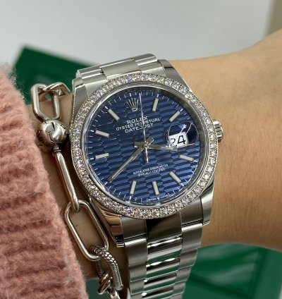 Rolex Datejust 36 126284rbr Fluted Blue Jub-126284rbr-0042