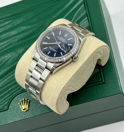 Rolex Datejust 36 126284rbr Fluted Blue Jub-126284rbr-0042