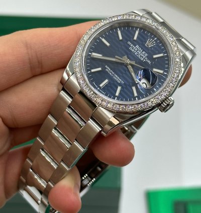 Rolex Datejust 36 126284rbr Fluted Blue Jub-126284rbr-0042