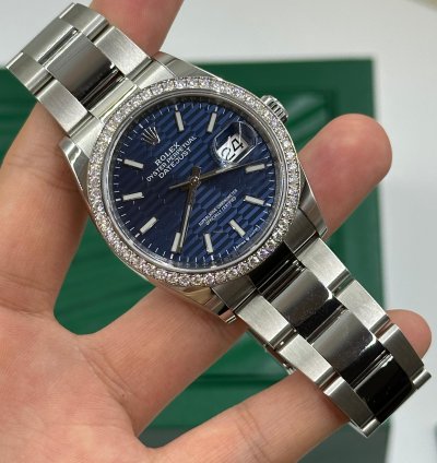 Rolex Datejust 36 126284rbr Fluted Blue Jub-126284rbr-0042
