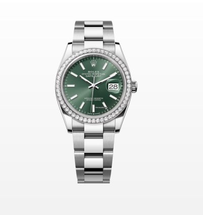 Rolex Datejust 36 126284rbr Green Index Oys