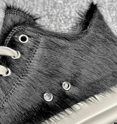 Rick Owens Strobe Low black Fur