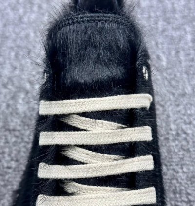 Rick Owens Strobe Low black Fur