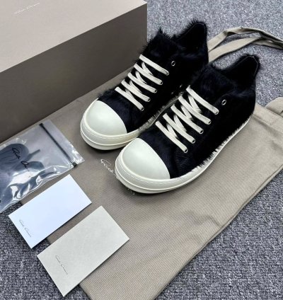 Rick Owens Strobe Low black Fur