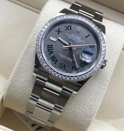 Rolex Datejust 36 126284rbr Wimbledon Oyster