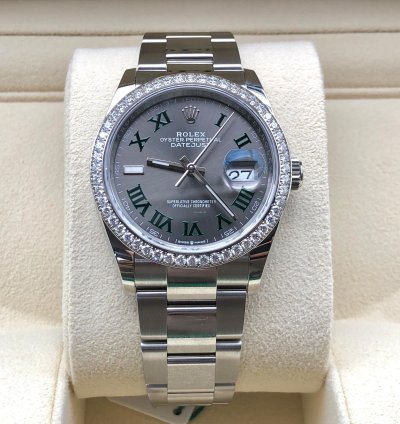 Rolex Datejust 36 126284rbr Wimbledon Oyster