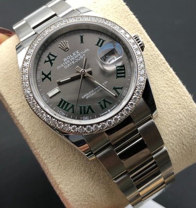 Rolex Datejust 36 126284rbr Wimbledon Oyster