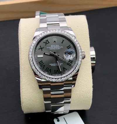 Rolex Datejust 36 126284rbr Wimbledon Oyster