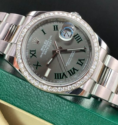 Rolex Datejust 36 126284rbr Wimbledon Oyster